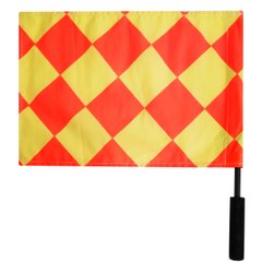 Флажок Лайнсмена Аматорский SWIFT Referee Flag, 2 флага, желт/красн 7600044050