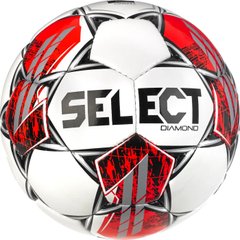 М'яч футбольний Select DIAMOND v23 біло-червоний Уні 5 00000023740