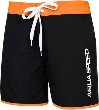 Плавки-шорти для хлопців Aqua Speed EVAN JUNIOR 7530 чорний, помаранчевий Діт 140-152см 00000015831