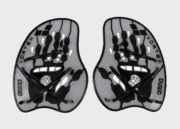 Лопатки для плавання Arena VORTEX EVOLUTION HAND PADDLE срібний, чорний Уні L 95232-015