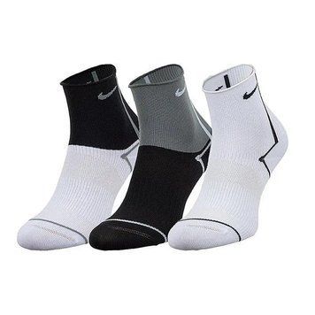 Шкарпетки Nike W NK EVERYDAY PLUS LTWT ANKLE чорний, білий, сірий Жін 34-38 CK6021-904