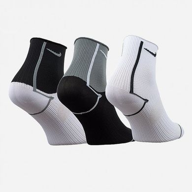 Шкарпетки Nike W NK EVERYDAY PLUS LTWT ANKLE чорний, білий, сірий Жін 34-38 00000019419