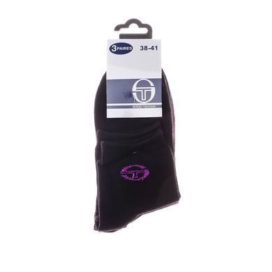 Шкарпетки Sergio Tacchini 3-pack чорний, рожевий Жін 38-41 00000008250