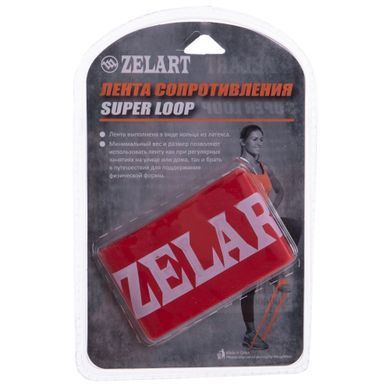 Фітнес резинка LOOP BANDS Zelart FI-8228-2 XS червоний FI-8228-2
