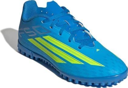 Сороконіжки дитячі Adidas F50 CLUB TF J блакитний, жовтий 38 (5UK) 23.3 см JS1491