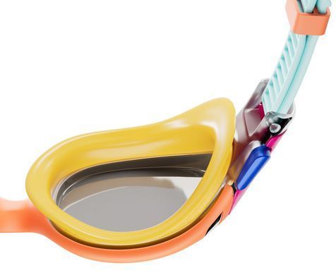 Окуляри для плавання Speedo BIOFUSE 2.0 MIRROR JU помаранчевий, блакитний OSFM 00000031629