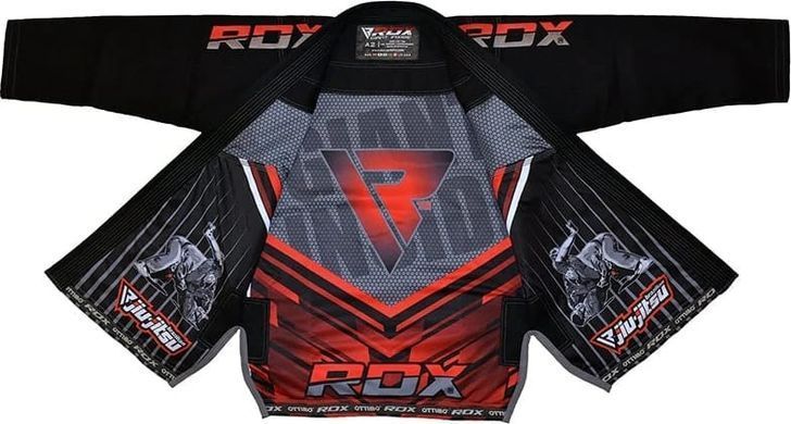 Костюм для бразильського джиу-джитсу RDX BRAZILIAN JIU-JITSU SUIT чорний A3 BJJ-S1B