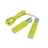 Скакалка PVC FOAM HANDLE JUMP ROPE желтый Уни 275x0.6см LS3118