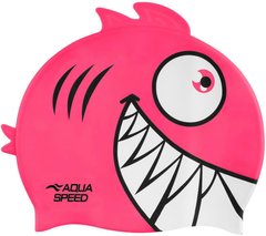 Шапка для плавання Aqua Speed ZOO Pirana 9698 піранья, рожевий Діт OSFM 00000024254