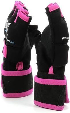 Бинты-перчатки Everlast EVERGEL HAND WRAPS черный, розовый Жен S/M P00000736
