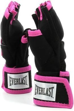 Бинты-перчатки Everlast EVERGEL HAND WRAPS черный, розовый Жен S/M P00000736
