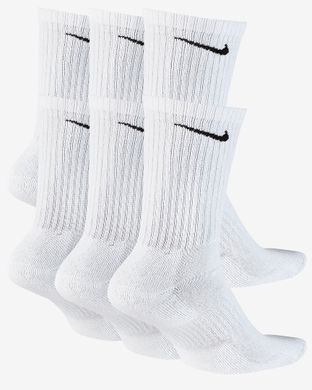 Шкарпетки Nike U NK EVERYDAY CUSH CREW 6PR-BD білий Уні 38-42 00000013891