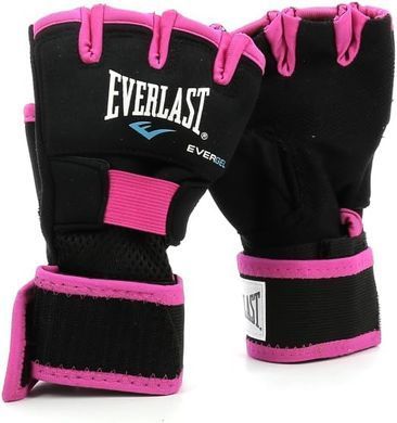 Бинты-перчатки Everlast EVERGEL HAND WRAPS черный, розовый Жен S/M P00000736