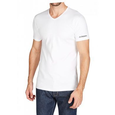 Футболка Kappa T-shirt Mezza Manica Scollo V білий Чол  K1315 Bianco