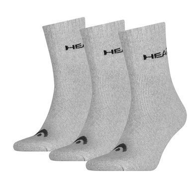 Носки Head SHORT CREW 3P UNISEX серый 39-42 701213457-400