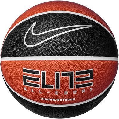 Мяч баскетбольный Nike ELITE ALL COURT 8P 2.0 DEFLATED black/orange size 7 N.100.4088.811.07