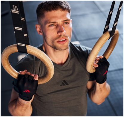 Рукавички для тренінгу Adidas Essential Training Gloves чорний, червоний Уні XS ADGB-15000RD