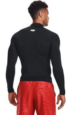 Лонгслів UA HG Armour Comp Mock LS чорний Чол  1369606-001