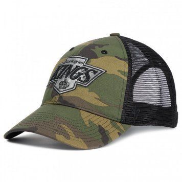 Кепка-тракер 47 Brand LA KINGS CAMO хакі, чорний Уні OSFA HVIN-CBRAN08GWP-CM67