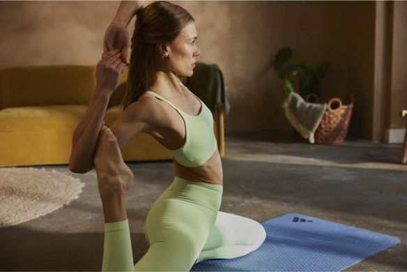 Коврик для йоги Adidas Yoga Mat голубой 183 х 61 х 0,6 см ADYG-10002PI
