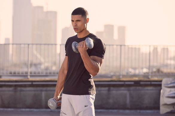 Гантелі Reebok Dumbbells сірий 5 кг RAWT-16155