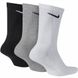 Шкарпетки Nike U NK EVERYDAY CUSH CREW 3PR чорний, білий, сірий Уні 34-38 00000014737 фото 4