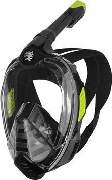 Повнолицьова маска Aqua Speed VEIFA ZX 9857 чорний, жовтий S/M (554-38) 554-38
