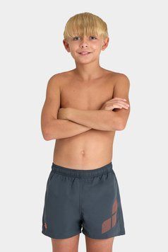 Шорти для плавання Arena BEACH SHORT LOGO R сірий, помаранчевий Діт 140см 00000024092
