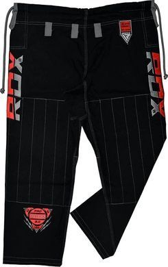 Костюм для бразильського джиу-джитсу RDX BRAZILIAN JIU-JITSU SUIT чорний A0 BJJ-S1B