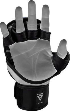 Тренировочные перчатки RDX GRAPPLING GLOVES REX T6 PLUS черный, синий, белый XL (GGR-T6U) GGR-T6U