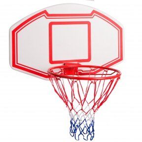Щит баскетбольный с кольцом и сеткой S005 (90x60см)