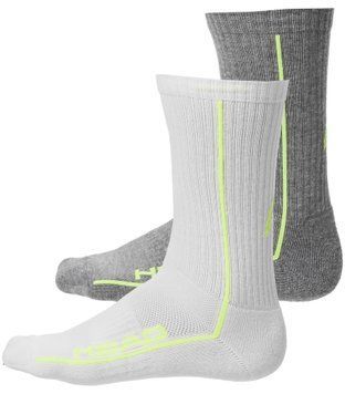 Шкарпетки Head ALL SPORTS PERFORMANCE CREW 2P сірий, білий Чол 701229020-004