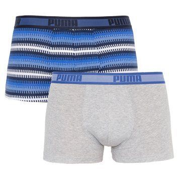 Труси-шорти Puma WORLDHOOD STRIPE TRUNK 2P синій, білий, сірий, чорний Чол S 501004001-010
