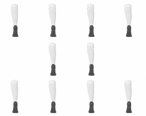 10 комплектов футбольных гетр Uhlsport 122559, размер 41-44 (белые) 12255910-41-44