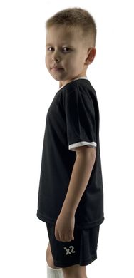 Детская футбольная форма X2 (футболка+шорты), размер S (черный/белый) DX2002BK/W-S DX2002BK/W