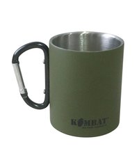 Кружка KOMBAT UK Carabiner Mug Stainless Steel kb-cmss-olgr