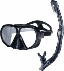 Набір маска і трубка Aqua Speed ​​VANUA + BORNEO(MESH BAG) 8235 чорний Уні OSFM 00000020215