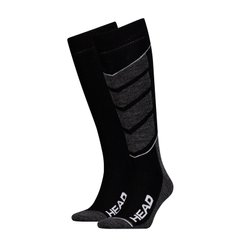 Шкарпетки гірськолижні Head UNISEX SKI V-SHAPE KNEEHIGH 2PPK чорний, білий Уні 31-34 00000007608
