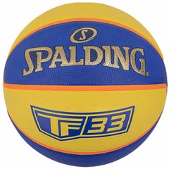М'яч баскетбольний Spalding TF-33 жовтий, блакитний Уні 6 00000023924