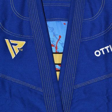 Костюм для бразильського джиу-джитсу RDX BRAZILIAN JIU-JITSU SUIT синій A4 BJJ-S3U