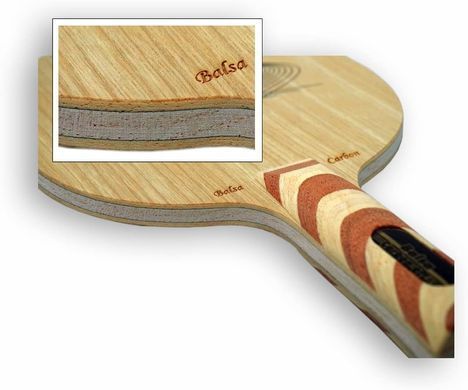 Основа для ракетки настільного тенісу Donier Blade Balsa-Carbon OFF+ 4740152300387