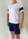 Футбольна форма X2 League II (футболка+шорти), білий/темно-синій X2002W/DB X2002W/DB фото 1