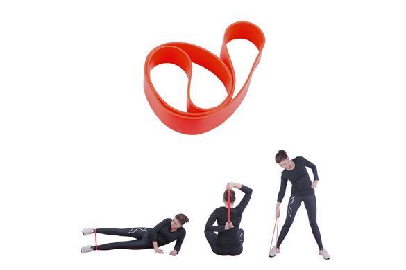 Лента-эспандер для упражнений inSPORTline Hangy Medium 27,5 см красная 11004