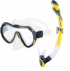 Набір маска і трубка Aqua Speed ​​JAVA + ELBA 8206 жовтий Уні OSFM 00000020214