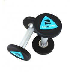 Гантелі уретанові пара LivePro URETHANE DUMBBELL LP8002-2