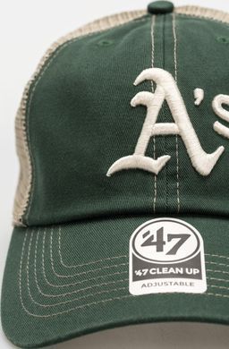 Кепка-тракер 47 Brand MLB OAKLAND ATHLETICS TRAWLER зеленый One Size TRWLR18GWP-DGD