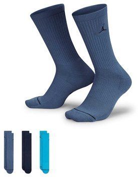 Шкарпетки Nike U J ED CUSH POLY CREW 3PR 144 синій, темно-синій, блакитний Уні DX9632-907