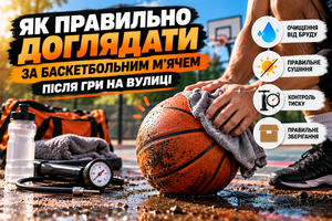 Как правильно ухаживать за баскетбольным мячом после игры на улице