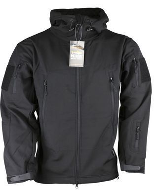 Куртка тактическая KOMBAT UK Patriot Soft Shell Jacket (kb-pssj-blk-xxxl) kb-pssj-blk-xxxl