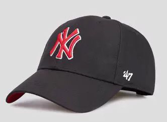 Кепка 47 Brand MLB NEW YORK YANKEES чорний, червоний Уні OSFA B-SUMVP17WBP-BK